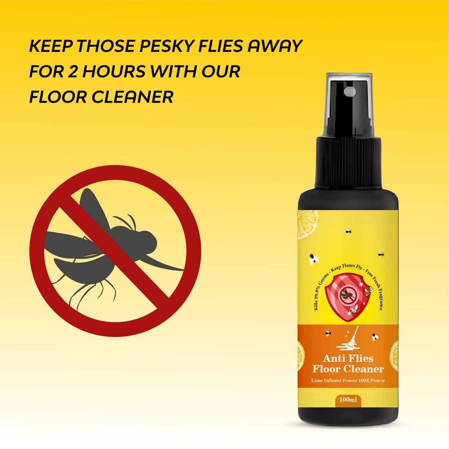 Anti Flies Floor Cleaner Spray (Pack of 2)